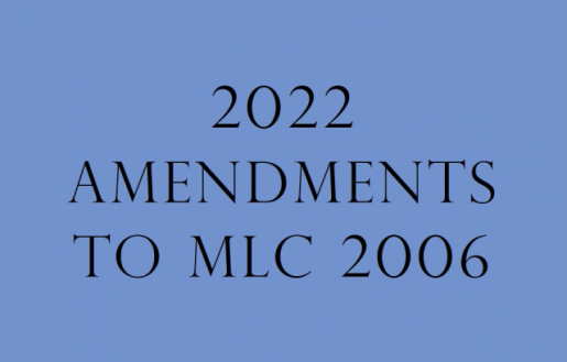 Amendments to MLC 2006 Convention come into force from December 23, 2024